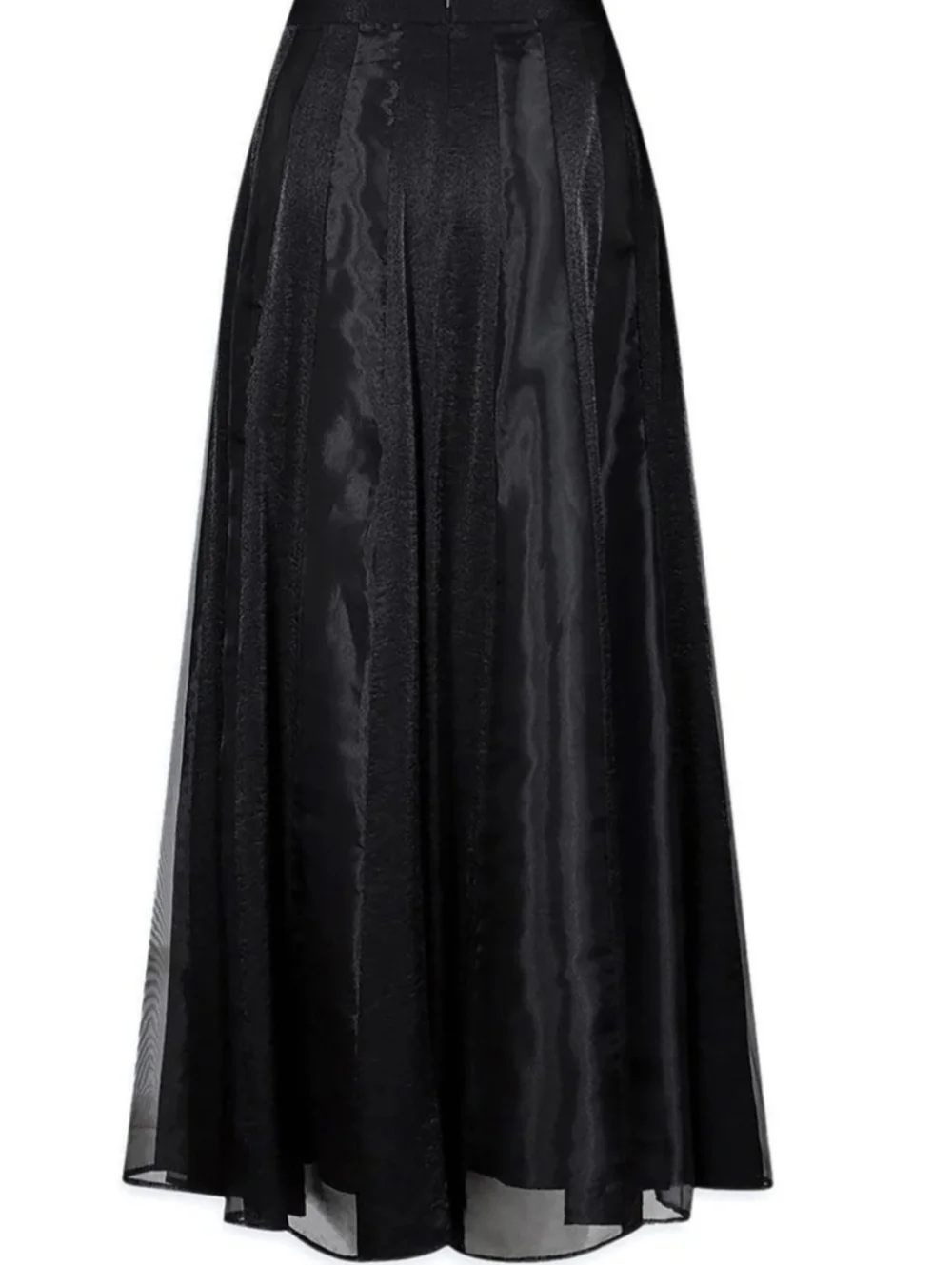 Isaac Hazan Vintage Taffeta Formal Skirt Size 12 Black - Picture 2 of 8